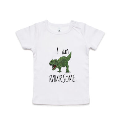 T- Rex I am RAWRSOME Kids Wee Tee Thumbnail