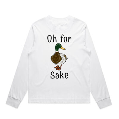 Oh for Duck sake Womens mock longsleeve tee Thumbnail