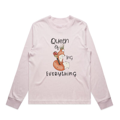 Queen of foxing everything Women’s long sleeve tee Thumbnail