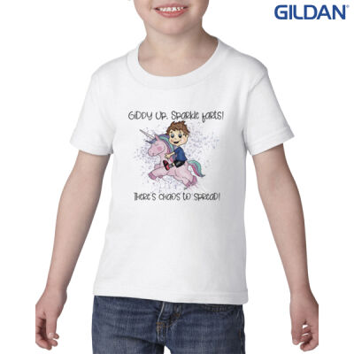 Giddy up sparkle farts Boy design Toddler cotton tee Thumbnail